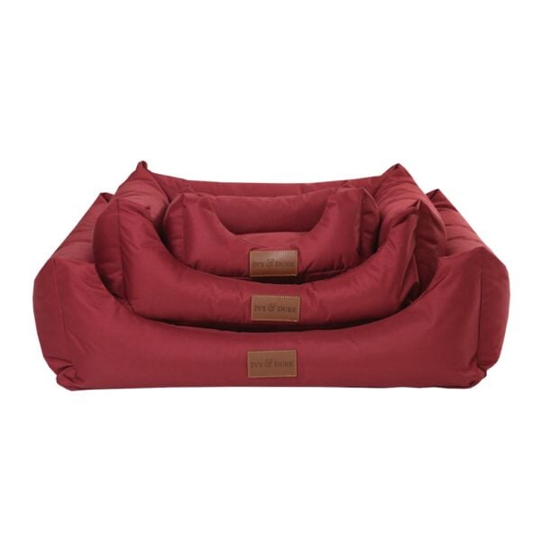 Waterproof Den Bed Stack in Burgundy