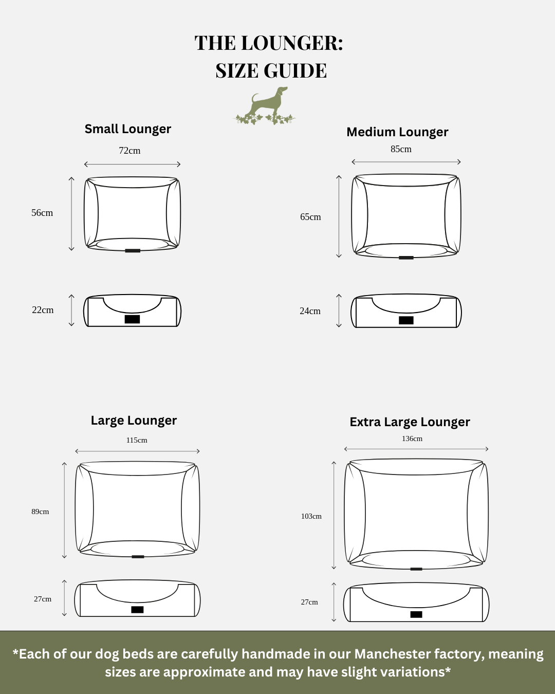 the lounger size guide